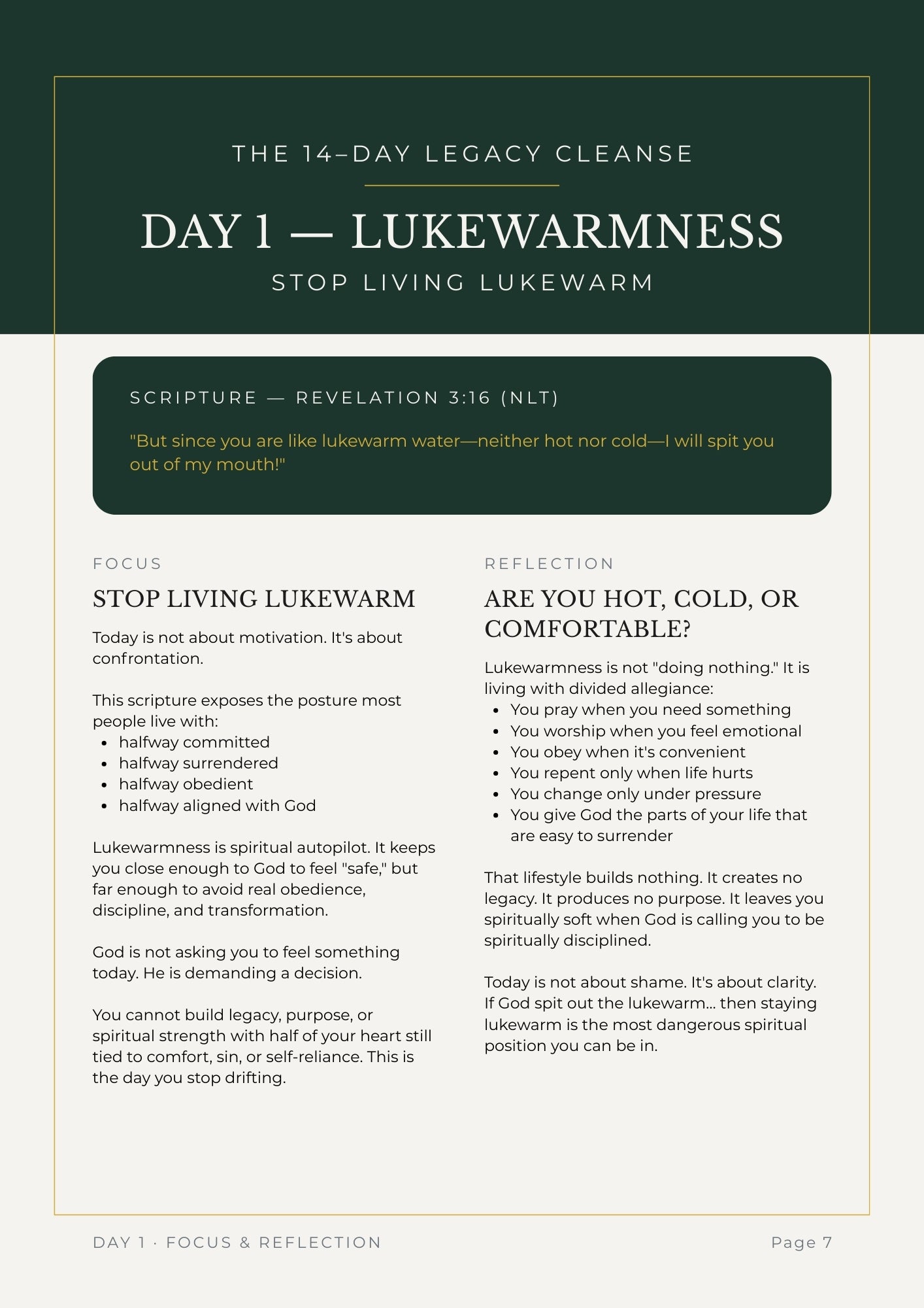 The Legacy Cleanse: 14 Days of Alignment